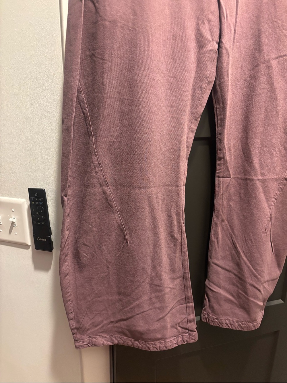 Free People Spotlight Washed Barrel Chino Trousers 6 Italian Plum NWT Wide Pant - Picture 6 of 11